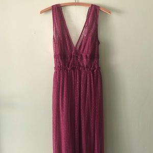 Zara Swiss dot midi dress